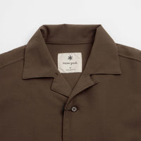 Snow Peak Airo Short Sleeve Shirt in Brown thumbnail