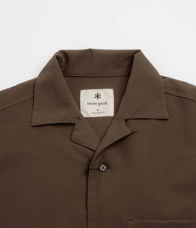 Snow Peak Airo Short Sleeve Shirt in Brown