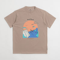 Snow Peak Camping Graphic T-Shirt in Beige thumbnail