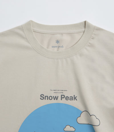 Snow Peak Camping Graphic T-Shirt in Ivory