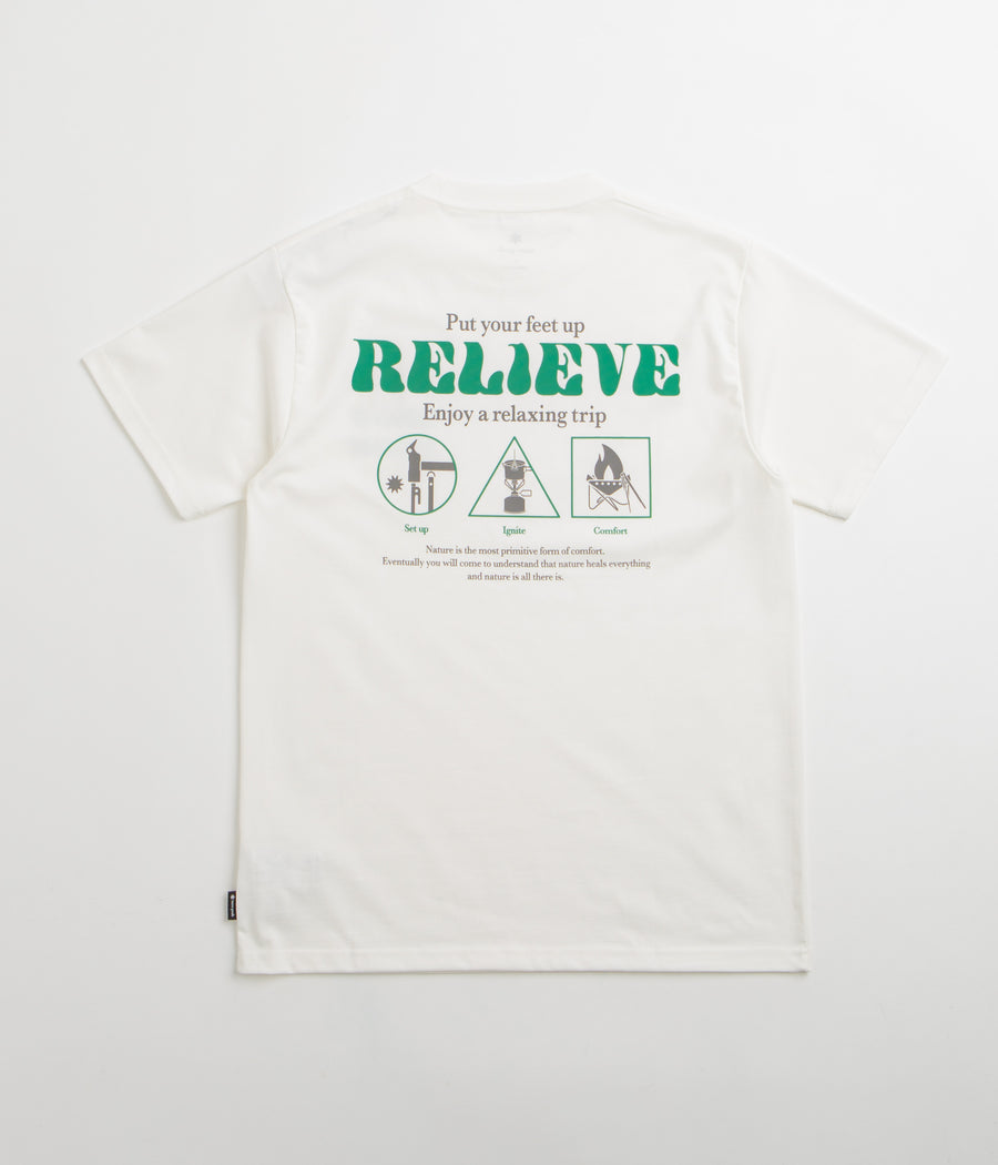 Snow Peak Camping Graphic T-Shirt in Off White