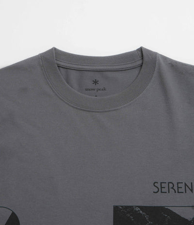 Snow Peak CF Landscape T-Shirt in Charcoal