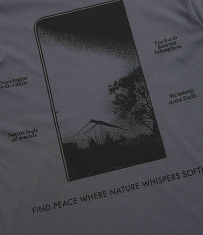 Snow Peak CF Landscape T-Shirt in Charcoal