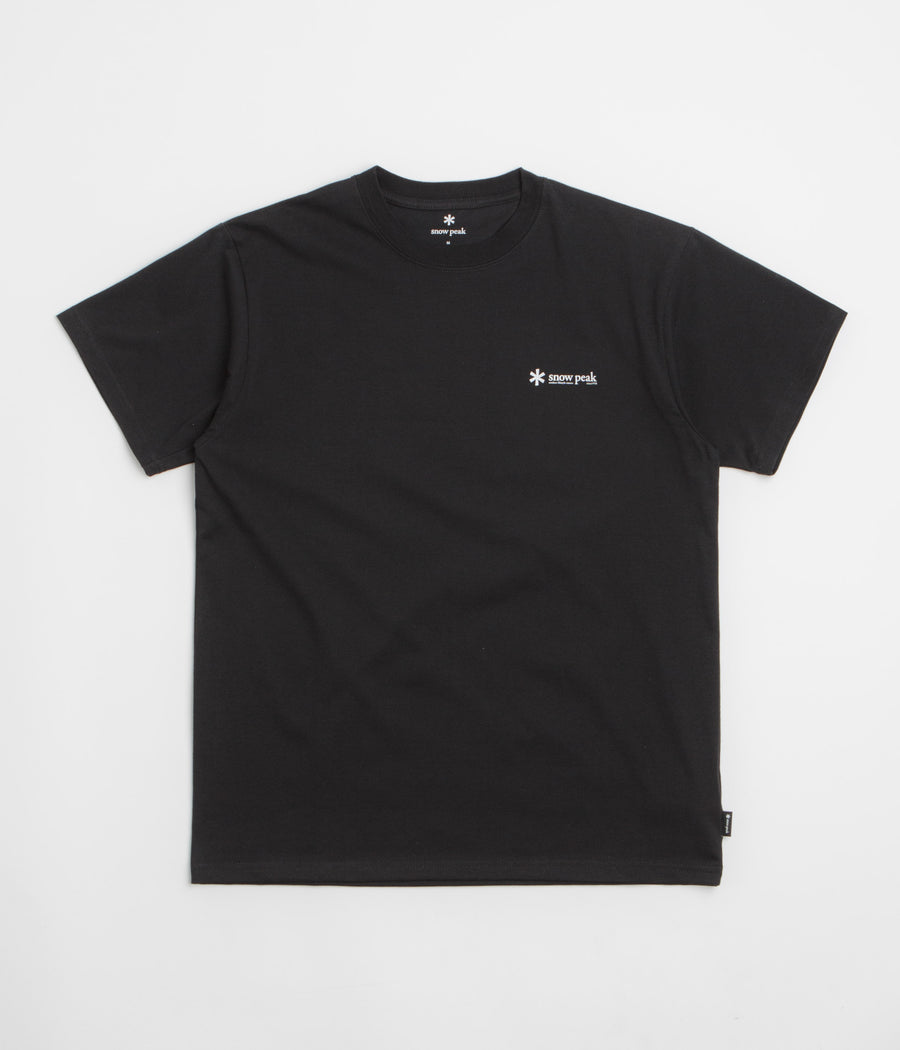 Snow Peak Chest Logo T-Shirt in Black