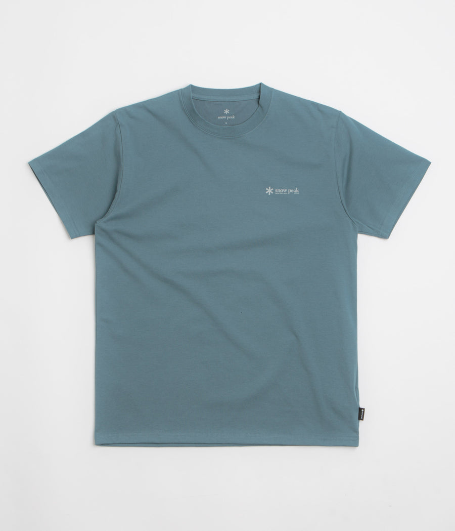 Snow Peak Chest Logo T-Shirt in Blue