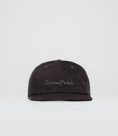 Snow Peak Corduroy Cap in Charcoal