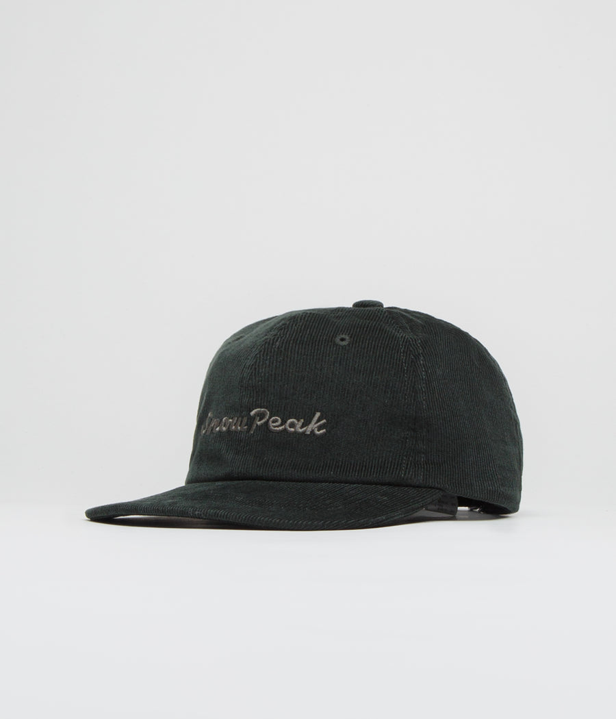 Snow Peak Corduroy Cap in Dark Green