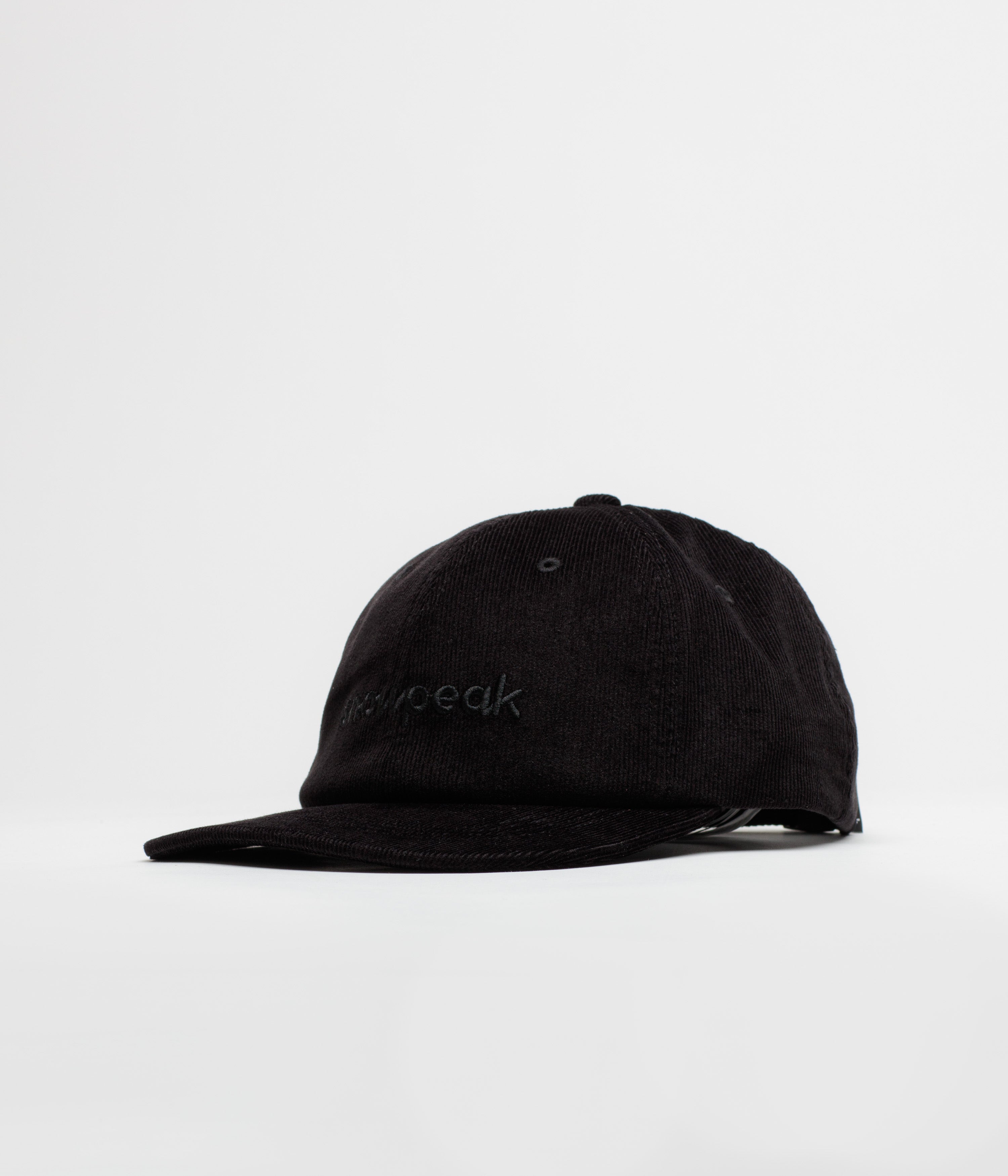 Snow Peak Corduroy Logo Design Cap in Black