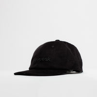 Snow Peak Corduroy Logo Design Cap in Black thumbnail
