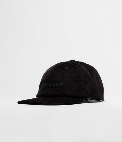 Snow Peak Corduroy Logo Design Cap - Black