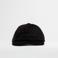 Snow Peak Corduroy Logo Design Cap in Black thumbnail