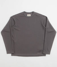 Snow Peak Dry Thermal Long Sleeve T-Shirt in Charcoal