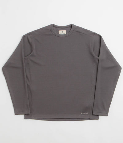 Snow Peak Dry Thermal Long Sleeve T-Shirt in Charcoal