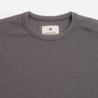 Snow Peak Dry Thermal Long Sleeve T-Shirt in Charcoal thumbnail
