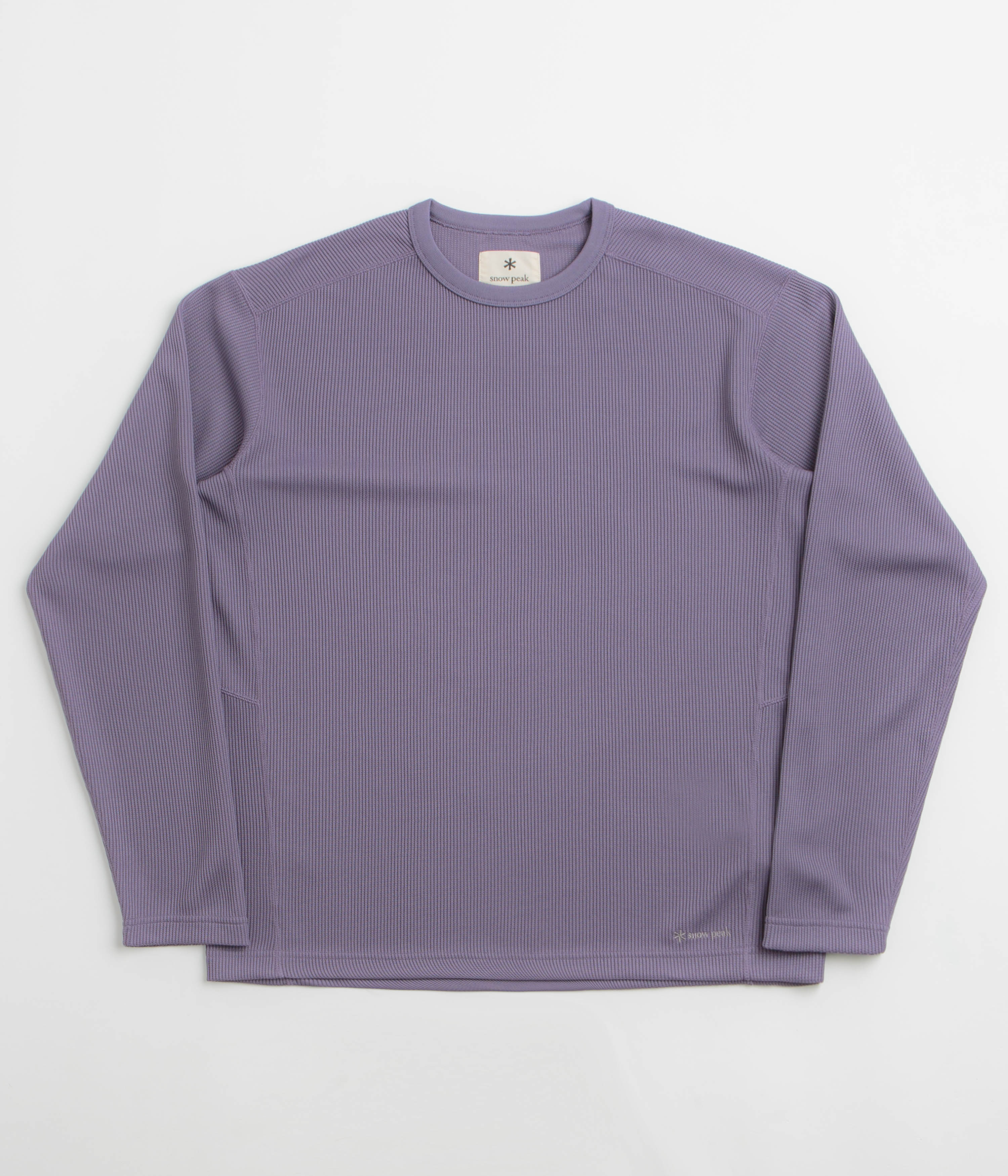Snow Peak Dry Thermal Long Sleeve T-Shirt in Light Purple