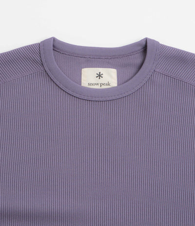 Snow Peak Dry Thermal Long Sleeve T-Shirt in Light Purple