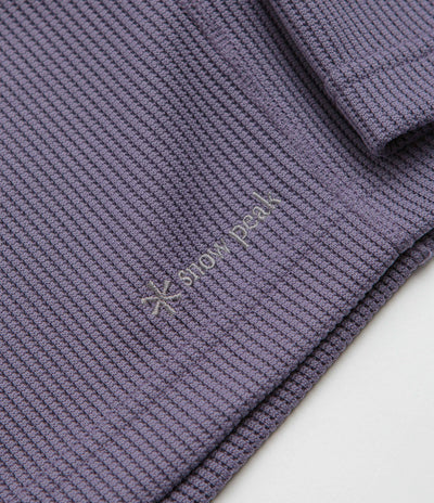 Snow Peak Dry Thermal Long Sleeve T-Shirt in Light Purple