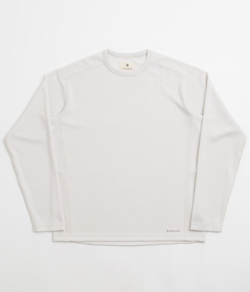 Snow Peak Dry Thermal Long Sleeve T-Shirt - Off White