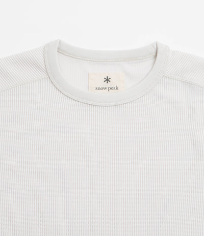 Snow Peak Dry Thermal Long Sleeve T-Shirt in Off White