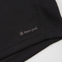 Snow Peak Dry Thermal T-Shirt in Black thumbnail