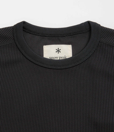Snow Peak Dry Thermal T-Shirt in Black