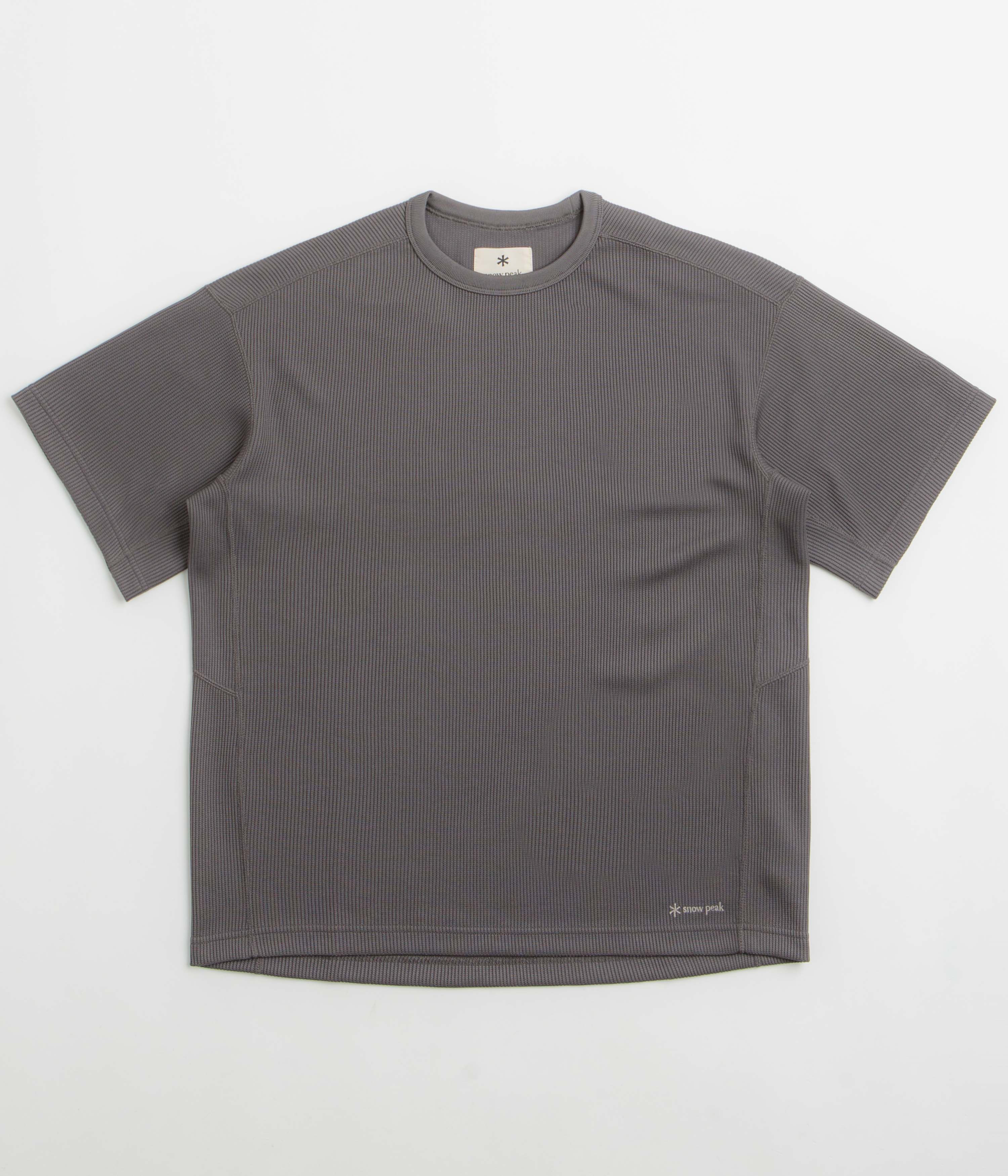 Snow Peak Dry Thermal T-Shirt in Charcoal