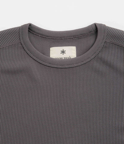 Snow Peak Dry Thermal T-Shirt in Charcoal