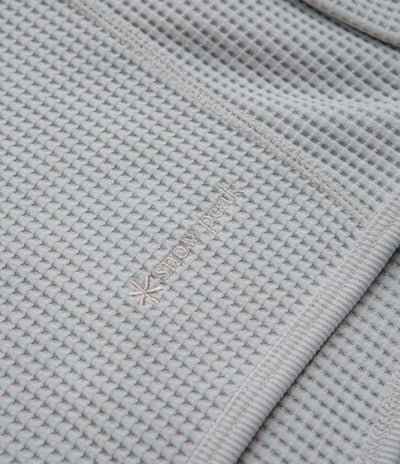 Snow Peak Dry Waffle Hoodie - Light Grey