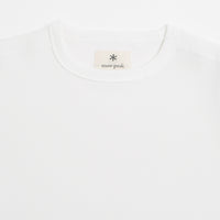 Snow Peak Dry Waffle Long Sleeve T-Shirt in Off White thumbnail