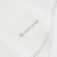 Snow Peak Dry Waffle Long Sleeve T-Shirt in Off White thumbnail