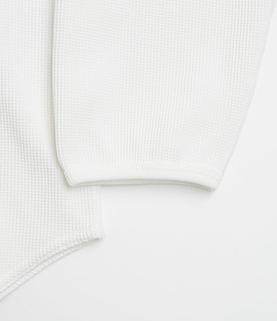 Snow Peak Dry Waffle Long Sleeve T-Shirt in Off White