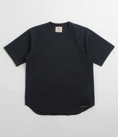 Snow Peak Dry Waffle T-Shirt in Dark Navy