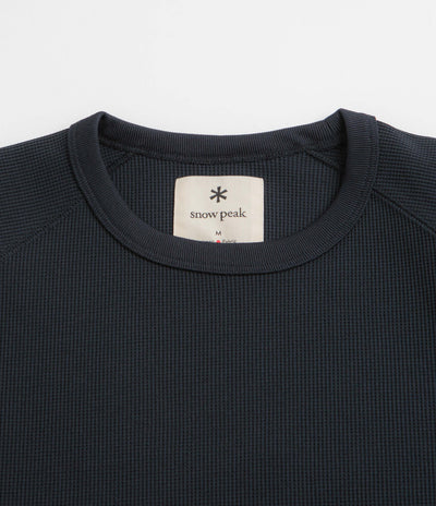 Snow Peak Dry Waffle T-Shirt in Dark Navy