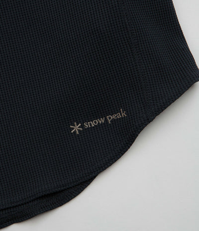 Snow Peak Dry Waffle T-Shirt in Dark Navy