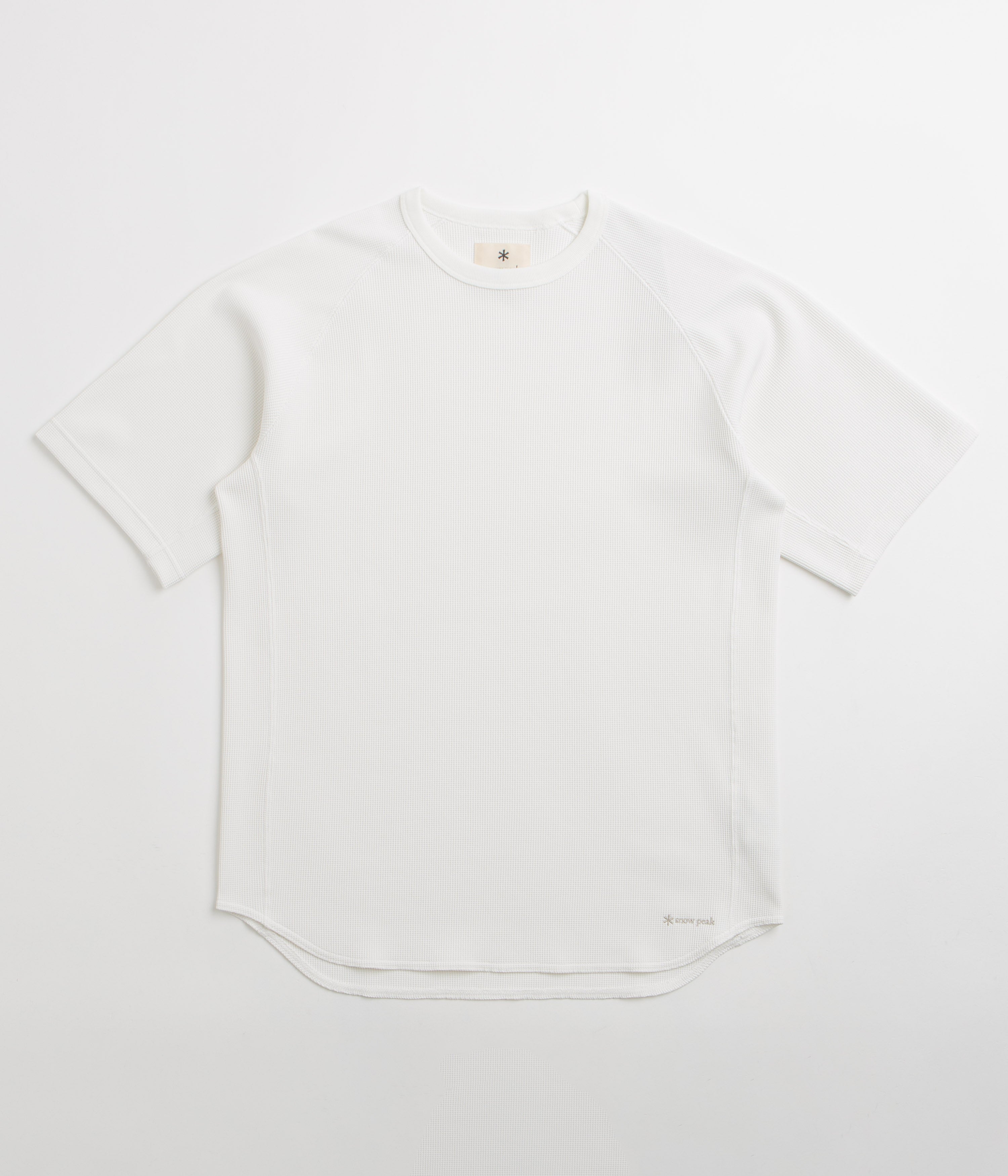 Snow Peak Dry Waffle T-Shirt in Off White