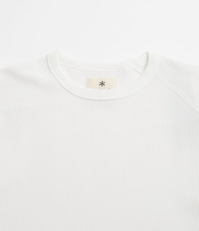 Snow Peak Dry Waffle T-Shirt in Off White