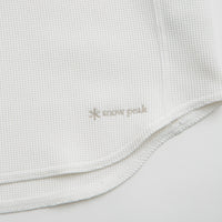 Snow Peak Dry Waffle T-Shirt in Off White thumbnail