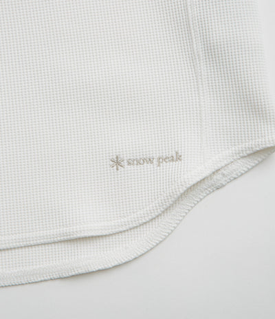 Snow Peak Dry Waffle T-Shirt in Off White