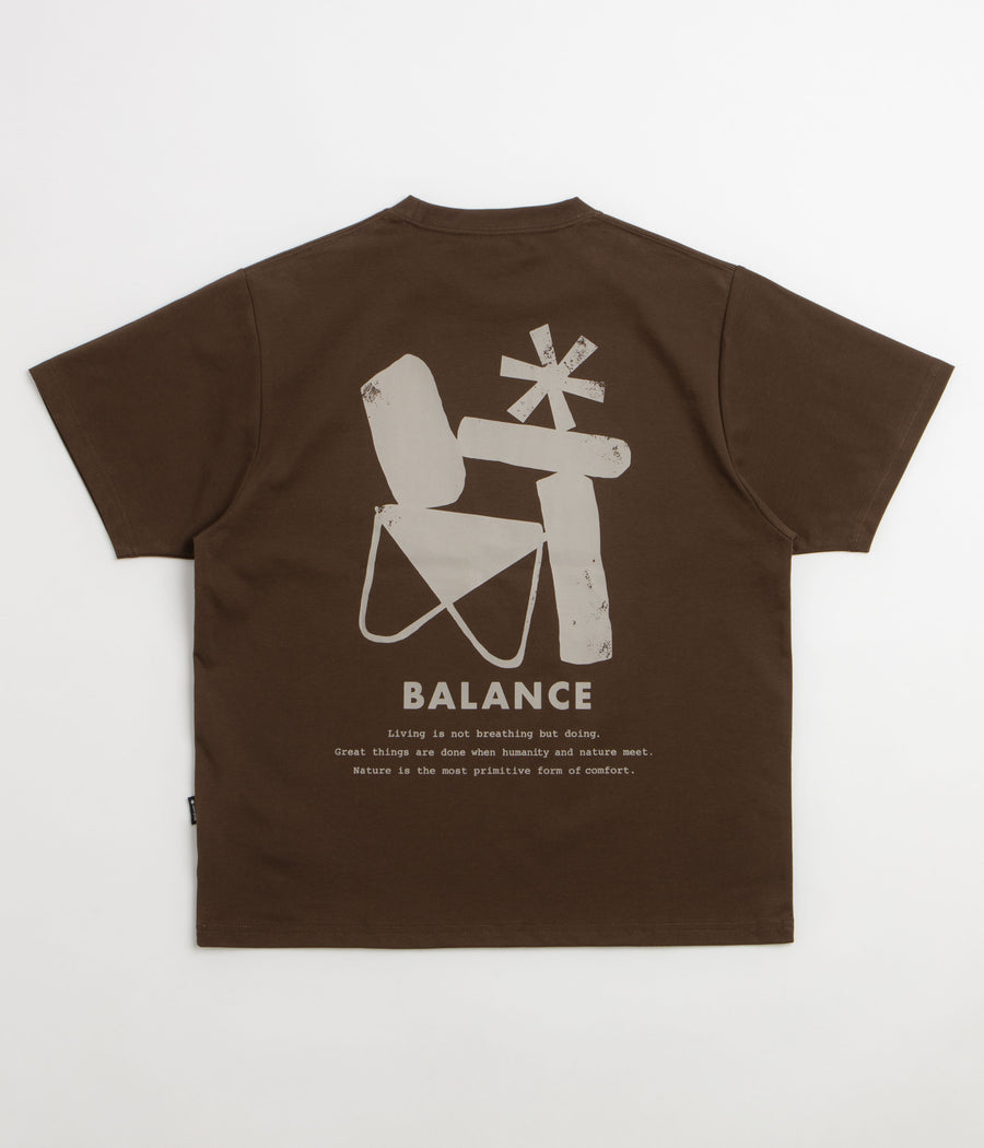 Snow Peak Elemental Balance T-Shirt in Brown