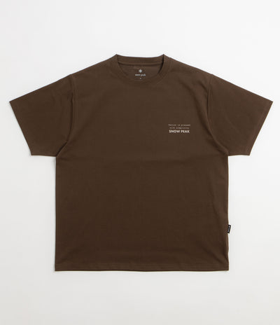 Snow Peak Elemental Balance T-Shirt - Brown