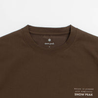 Snow Peak Elemental Balance T-Shirt - Brown thumbnail