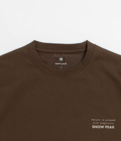 Snow Peak Elemental Balance T-Shirt - Brown