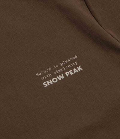 Snow Peak Elemental Balance T-Shirt - Brown