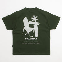 Snow Peak Elemental Balance T-Shirt - Dark Green thumbnail