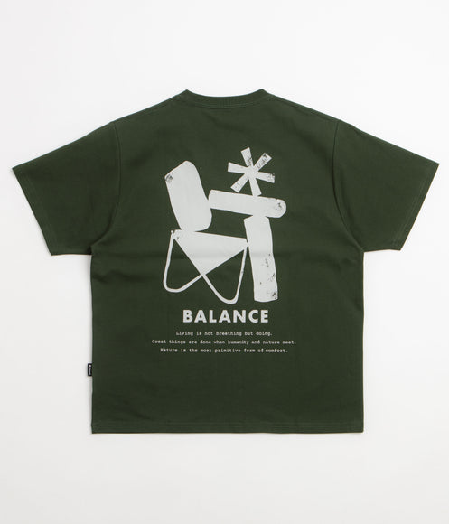 Snow Peak Elemental Balance T-Shirt - Dark Green