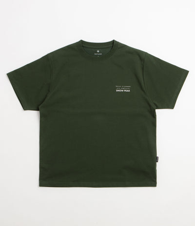 Snow Peak Elemental Balance T-Shirt - Dark Green