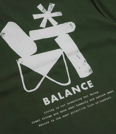 Snow Peak Elemental Balance T-Shirt - Dark Green