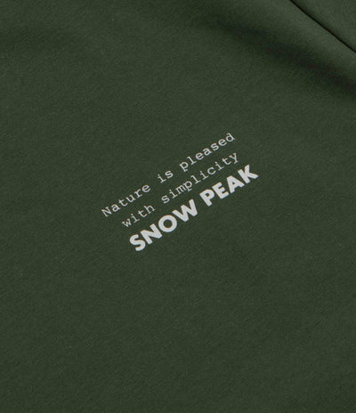Snow Peak Elemental Balance T-Shirt - Dark Green