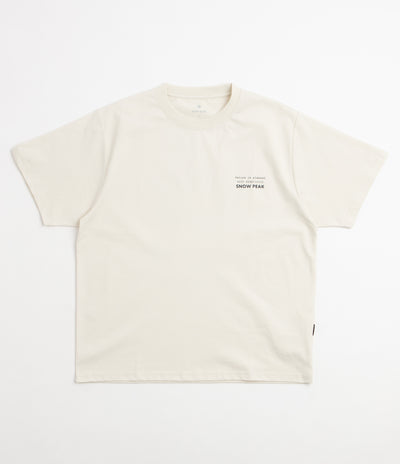 Snow Peak Elemental Balance T-Shirt - Ivory