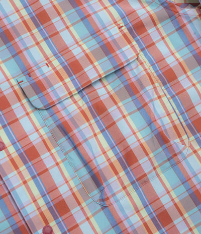 Snow Peak Fade Check Breezy Shirt in Red